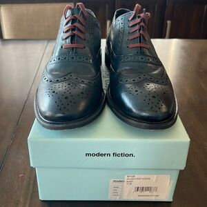 Modern Fiction Blue Leather Shoes